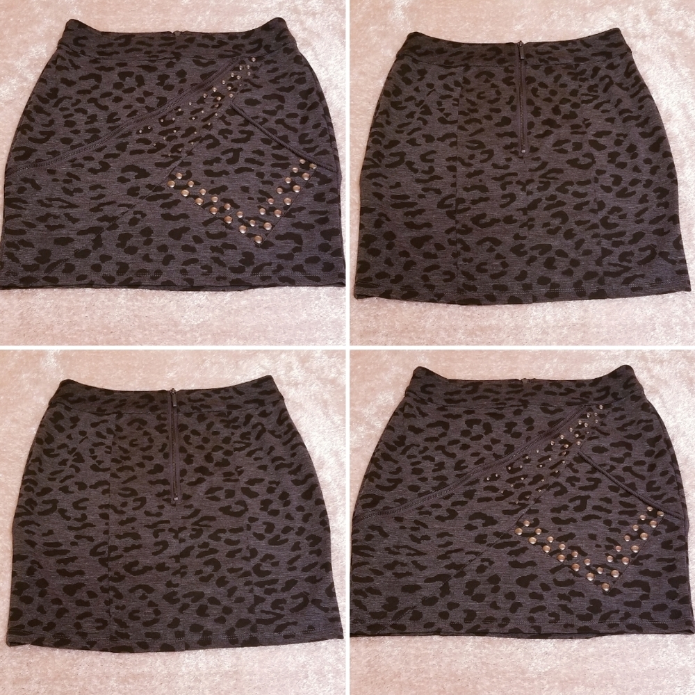 Kardashian Kollection Cheetah Print Mini Skirt - Picture 3 of 7